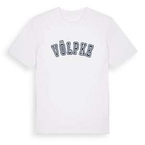 Völpke college t-shirt – ekologisk bomull t-shirt från Pinshirt