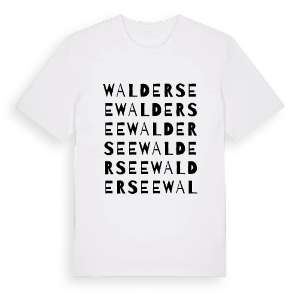 Waldersee ordlek t-shirt – ekologisk bomull t-shirt från Pinshirt
