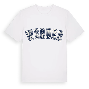 Werder college t-shirt – ekologisk bomull t-shirt från Pinshirt