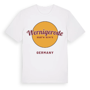 Wernigerode cirkel t-shirt – ekologisk bomull t-shirt från Pinshirt