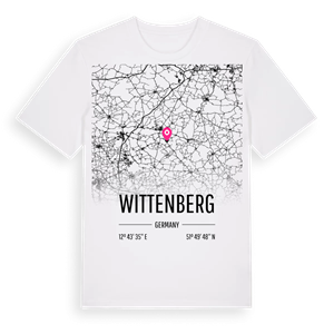 Wittenberg karta t-shirt – ekologisk bomull t-shirt från Pinshirt