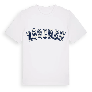 Zöschen college t-shirt – ekologisk bomull t-shirt från Pinshirt