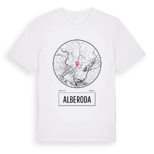 Alberoda t-shirt – ekologisk bomull t-shirt från Pinshirt
