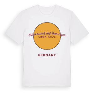 Altbernsdorf auf dem Eigen cirkel t-shirt – ekologisk bomull t-shirt från Pinshirt