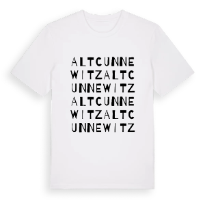 Altcunnewitz ordlek t-shirt – ekologisk bomull t-shirt från Pinshirt