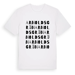 Arnoldsgrün ordlek t-shirt – ekologisk bomull t-shirt från Pinshirt