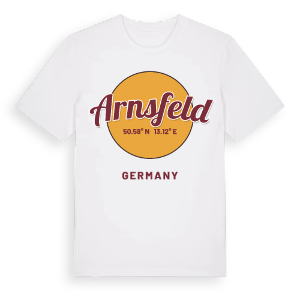 Arnsfeld cirkel t-shirt – ekologisk bomull t-shirt från Pinshirt