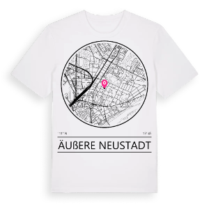 Äußere Neustadt t-shirt – ekologisk bomull t-shirt från Pinshirt