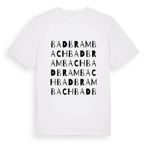 Bad Brambach ordlek t-shirt – ekologisk bomull t-shirt från Pinshirt