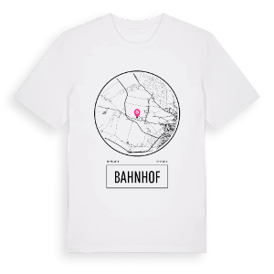 Bahnhof t-shirt – ekologisk bomull t-shirt från Pinshirt