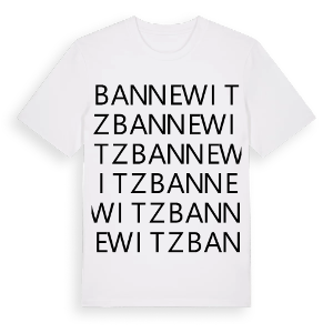 Bannewitz ordlek t-shirt – ekologisk bomull t-shirt från Pinshirt