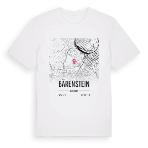 Bärenstein karta t-shirt – ekologisk bomull t-shirt från Pinshirt