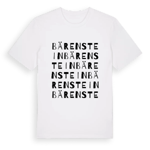 Bärenstein ordlek t-shirt – ekologisk bomull t-shirt från Pinshirt