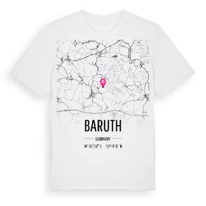 Baruth karta t-shirt – ekologisk bomull t-shirt från Pinshirt