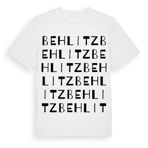 Behlitz ordlek t-shirt – ekologisk bomull t-shirt från Pinshirt