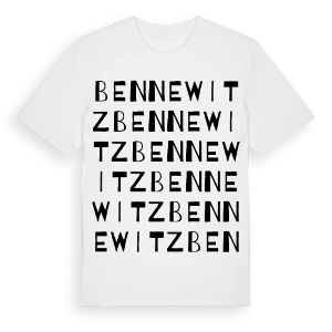 Bennewitz ordlek t-shirt – ekologisk bomull t-shirt från Pinshirt