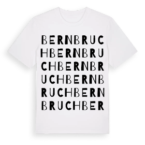 Bernbruch ordlek t-shirt – ekologisk bomull t-shirt från Pinshirt