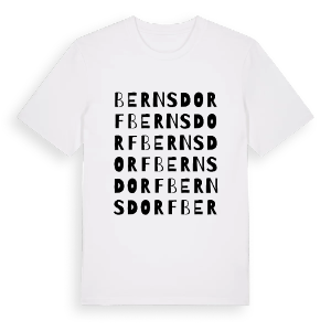 Bernsdorf ordlek t-shirt – ekologisk bomull t-shirt från Pinshirt