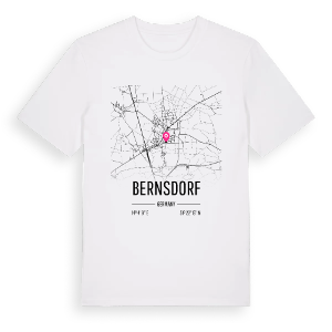 Bernsdorf karta t-shirt – ekologisk bomull t-shirt från Pinshirt