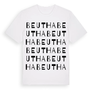 Beutha ordlek t-shirt – ekologisk bomull t-shirt från Pinshirt