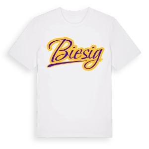 Biesig baseball t-shirt – ekologisk bomull t-shirt från Pinshirt