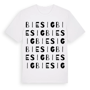 Biesig ordlek t-shirt – ekologisk bomull t-shirt från Pinshirt