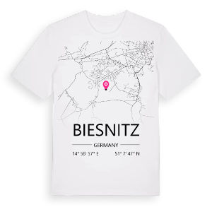 Biesnitz karta t-shirt – ekologisk bomull t-shirt från Pinshirt