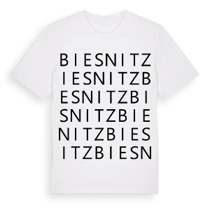 Biesnitz ordlek t-shirt – ekologisk bomull t-shirt från Pinshirt