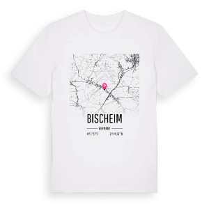Bischeim karta t-shirt – ekologisk bomull t-shirt från Pinshirt