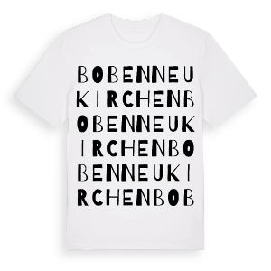 Bobenneukirchen ordlek t-shirt – ekologisk bomull t-shirt från Pinshirt