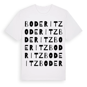 Boderitz ordlek t-shirt – ekologisk bomull t-shirt från Pinshirt