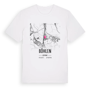 Böhlen karta t-shirt – ekologisk bomull t-shirt från Pinshirt
