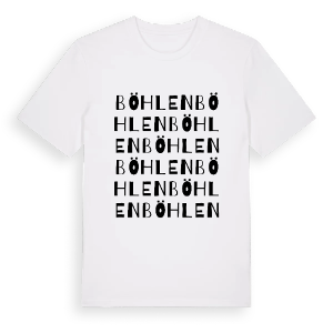 Böhlen ordlek t-shirt – ekologisk bomull t-shirt från Pinshirt