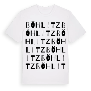 Böhlitz ordlek t-shirt – ekologisk bomull t-shirt från Pinshirt