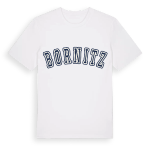 Bornitz college t-shirt – ekologisk bomull t-shirt från Pinshirt
