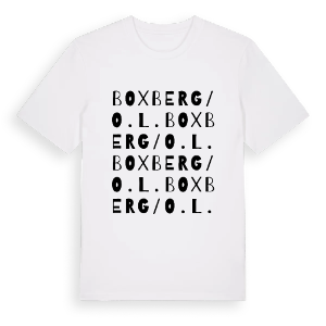 Boxberg/O.L. ordlek t-shirt – ekologisk bomull t-shirt från Pinshirt