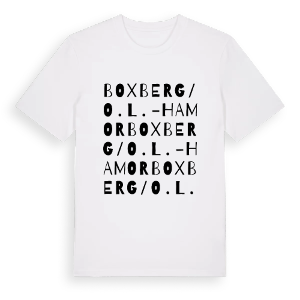 Boxberg/O.L. - Hamor ordlek t-shirt – ekologisk bomull t-shirt från Pinshirt