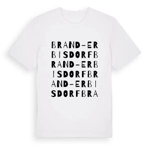 Brand-Erbisdorf ordlek t-shirt – ekologisk bomull t-shirt från Pinshirt