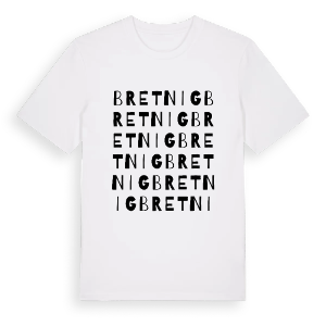Bretnig ordlek t-shirt – ekologisk bomull t-shirt från Pinshirt