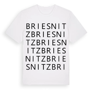Briesnitz ordlek t-shirt – ekologisk bomull t-shirt från Pinshirt