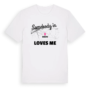 Någon i Bunitz älskar mig t-shirt – ekologisk bomull t-shirt från Pinshirt