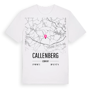 Callenberg karta t-shirt – ekologisk bomull t-shirt från Pinshirt