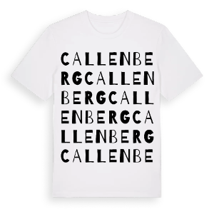 Callenberg ordlek t-shirt – ekologisk bomull t-shirt från Pinshirt