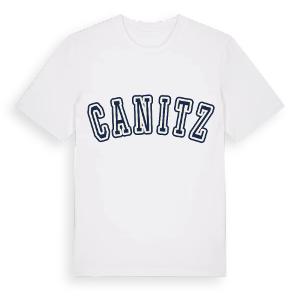 Canitz college t-shirt – ekologisk bomull t-shirt från Pinshirt