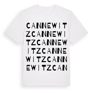 Cannewitz ordlek t-shirt – ekologisk bomull t-shirt från Pinshirt