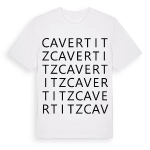 Cavertitz ordlek t-shirt – ekologisk bomull t-shirt från Pinshirt