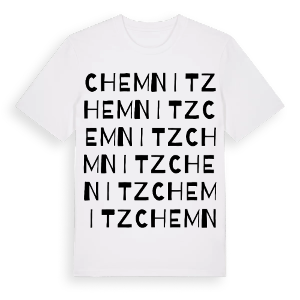 Chemnitz ordlek t-shirt – ekologisk bomull t-shirt från Pinshirt
