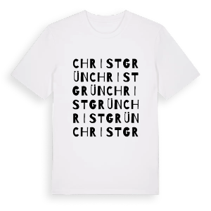 Christgrün ordlek t-shirt – ekologisk bomull t-shirt från Pinshirt