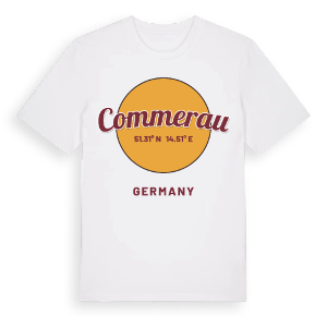 Commerau cirkel t-shirt – ekologisk bomull t-shirt från Pinshirt