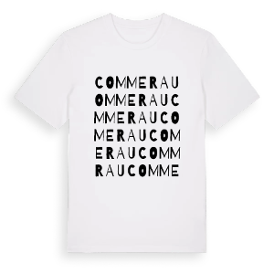 Commerau ordlek t-shirt – ekologisk bomull t-shirt från Pinshirt